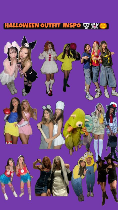 Matching Halloween costumes for bestie or besties Matching Halloween Costumes For Besties, Halloween Matching Costumes, Costumes For Besties, Halloween Costumes For Besties, Matching Halloween Costumes, Halloween Matching, Matching Costumes, Matching Halloween, Group Costumes