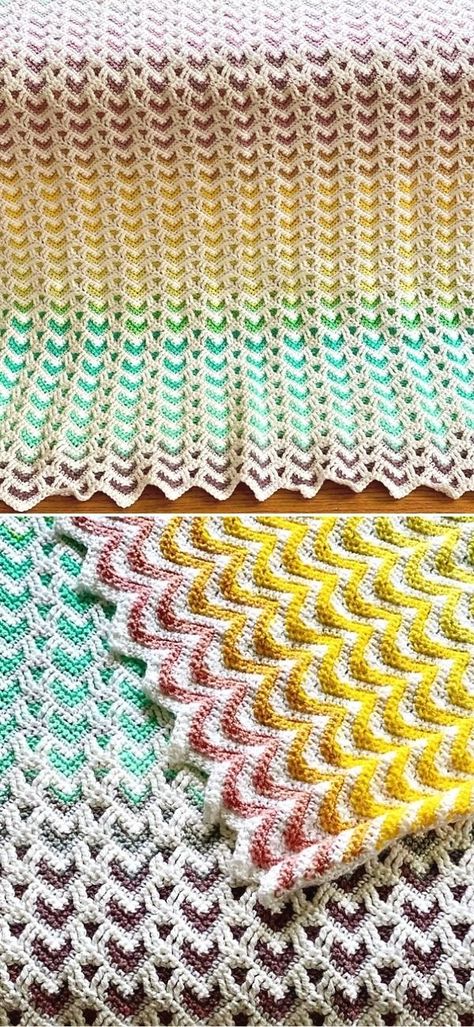 Heartbeat Ripple Crochet Blankets - Pattern Center Ripple Crochet Blankets, Ripple Crochet Pattern Free, Blanket Ideas Crochet, Ripple Crochet Pattern, Baby Crochet Blanket Free, Fleece Blanket Diy, Ripple Afghan Pattern, Ripple Crochet, Crochet Ripple Pattern