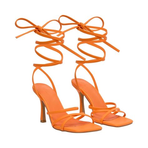 In New Condition Is The Size 39 Orange Prom Heels, Orange Sandals Heels, Orange Shoes Aesthetic, Candle Advertisement, Burnt Orange Heels, Orange Quinceanera, Quinceanera Heels, Orange Strappy Heels, Heels Png