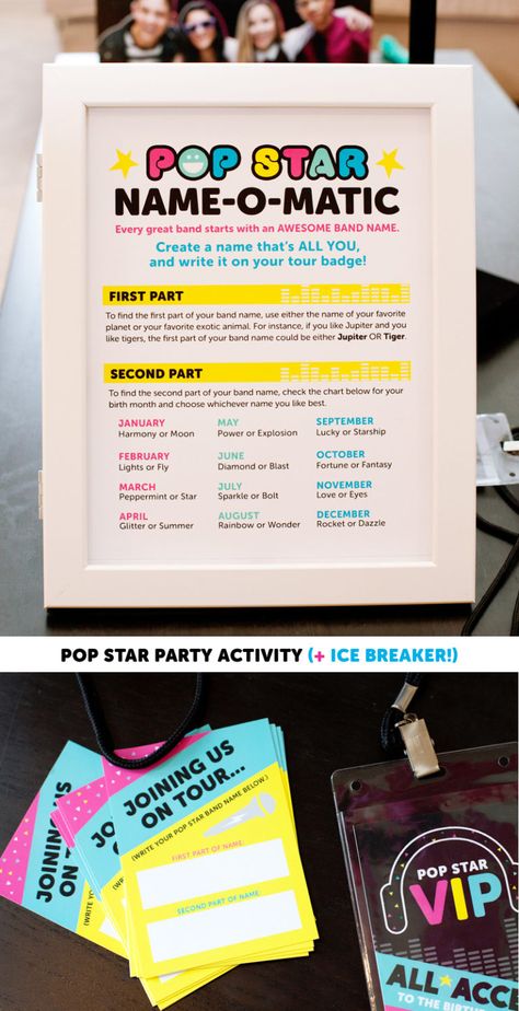 How to Throw the Ultimate POP STAR Party! {Ideas, Activities & Free Printables} // Hostess with the Mostess® Karioki Party, Star Party Ideas, Rock Star Party Favors, Popstar Party, Karaoke Birthday, Party Ideas Activities, Pop Star Party, Kids Bop, Rockstar Party