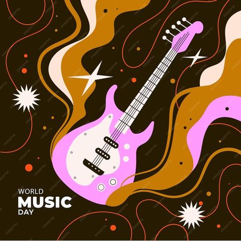 Premium Vector | Flat illustration for world music day celebration World Music Day, Music Day, Stock Portfolio, Music Icon, World Music, Flat Illustration, Icon Illustration, Premium Vector, Graphic Resources