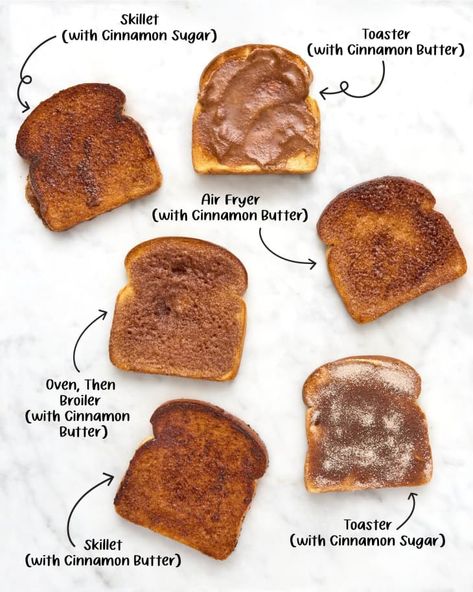 New York Times Cinnamon Toast, Oven Cinnamon Toast, How To Make Cinnamon French Toast, French Toast Seasoning, Cinnamon Food Ideas, Cinnamon Butter Toast, Cinammon Toast Recipe, Sweet Toast Recipes, Banana Toast Recipe