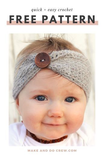 Crochet Baby Bow Headband, Baby Crochet Hat Pattern, Crochet Baby Headband Free Pattern, Crochet Baby Headbands, Crochet Baby Items, Crochet Baby Headband Pattern, Free Crochet Headband, Crochet Baby Girl Hat, Crochet Baby Headband