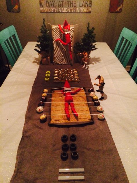 Day 13: elf obstacle course Elf On The Shelf Obstacle Course, Elf Obstacle Course, Elf On The Shelf Obstacle Course Ideas, Tinsel Ideas, Elf On A Shelf Ideas, Elf Is Back Ideas, Elf 2024, Simple Thanksgiving Table Decor, Elf Funny