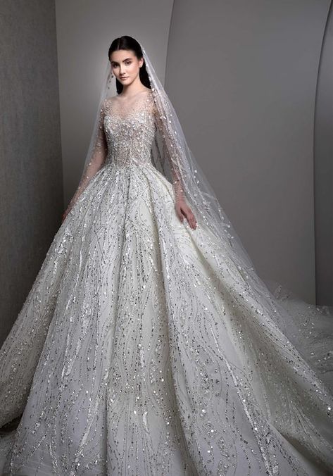 Ziad Nakad Bridal, Ziad Nakad, Stile Casual Chic, Fancy Wedding Dresses, White Wedding Dress, Country Wedding Dresses, A Wedding Dress, Wedding Dress Couture, Princess Wedding Dresses