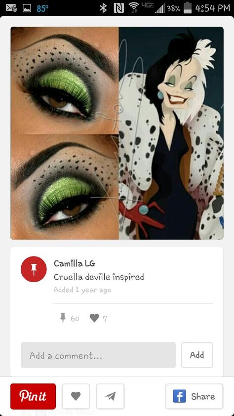 Cruella Deville makeup idea Cruella Deville Makeup Ideas, Curela Devil Diy Costume, Easy Cruella Deville Makeup, Cruella Deville Make Up, Cruella Makeup Tutorial, Easy Cruella Deville Costume, Carella Deville Make Up, Cruelly Devil Makeup, Diy Cruella Deville Costume Women