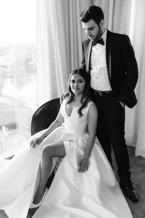 Wedding Gown And Suit, Wedding Hotel Room, Shooting Couple, In The Mood For Love, Sky City, Mood For Love, Anniversary Photoshoot, Pre Wedding Poses, Bride And Groom Pictures