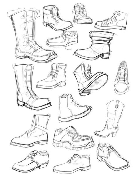 Shoe Reference Photo, Combat Boots Drawing Reference, How To Draw Boots Front View, Boot Drawing Reference, Boots Reference Drawing, Shoe Reference Drawing, Shorts Drawing Reference, How To Draw Shoes Front View, Shoes Reference Drawing