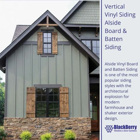 Blackberry Systems on X: "Vinyl siding will provide a long-lasting, low maintenance update to your home’s exterior. Alside Vinyl Board and Batten Siding is one of the most popular styles right now and is a great way to add value to your home. ------- #BlackBerrySystems #BattenSiding #Siding https://t.co/t3nHglIn8l" / X Hardie Board And Batten Siding, Vinyl Board And Batten Siding, Vynal Siding, Vinyl Siding Ideas Exterior, Vynil Siding, Vertical Vinyl Siding, Hardie Board Siding, Siding Styles, Hardie Board