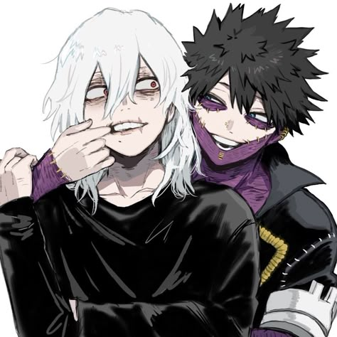 tomura shigaraki and touya todoroki / dabi mha fanart Dabi And Shigaraki, Shigaraki And Dabi, Shigaraki X Dabi, Dabi X Shigaraki, Dabi Shigaraki, Touya Todoroki, Shigaraki Tomura, Night Biking, League Of Villains