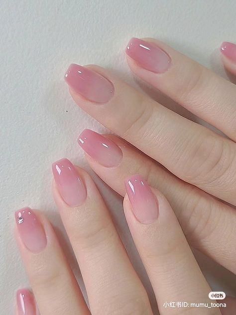 Pink Press On Nails Short, Soft Gel Nails Design Ideas, Nude Nail Paint Shades, Short Nails Nude Color, Short Nude Pink Nails, Nude Nail Designs Square, Pink Soft Nails, Soft Pink Nail Designs, Soft Nail Designs