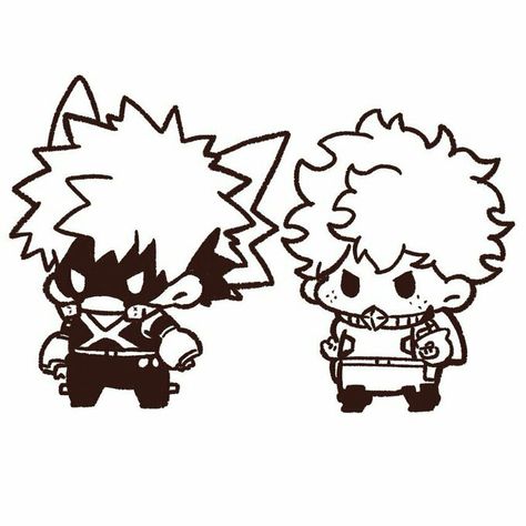 Chibi Bakudeku, Bkdk Drawings, Bakugou Katsuki Chibi, Chibi Bakugou, Chibi Bakugo, Bkdk Omegaverse, Deku Chibi, Bakugo Katsuki Fanart Cute, 90s Wallpaper