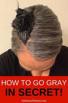 Dye Strip Technique, How To Go Gray, Hair Stripping, Grey Hair Transformation, Dark Brunette Hair, Grey Hair Inspiration, Gray Hair Growing Out, The Dye, Silver Hair Color