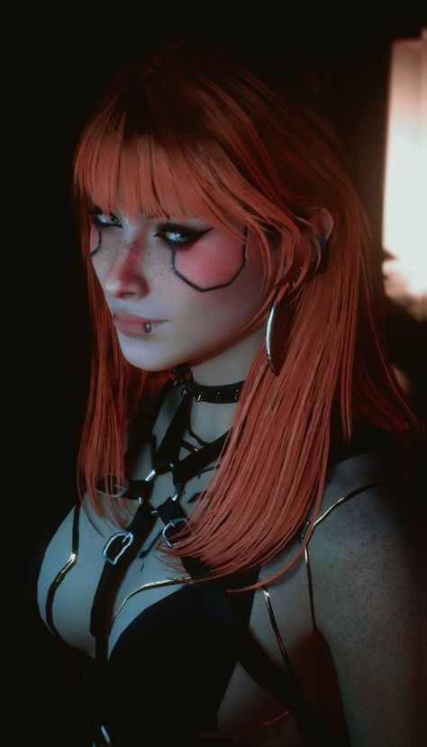 Cyberpunk Netrunner Character Female, Red Hair Cyberpunk, Cyberpunk 2077 V Female Oc, Cyberpunk 2077 Character Creation, Cyberpunk 2077 Characters, Cyberpunk Cosplay Female, Cyberpunk Edgerunners Oc, Cyberpunk Oc Girl, Cyberpunk 2077 Character Design