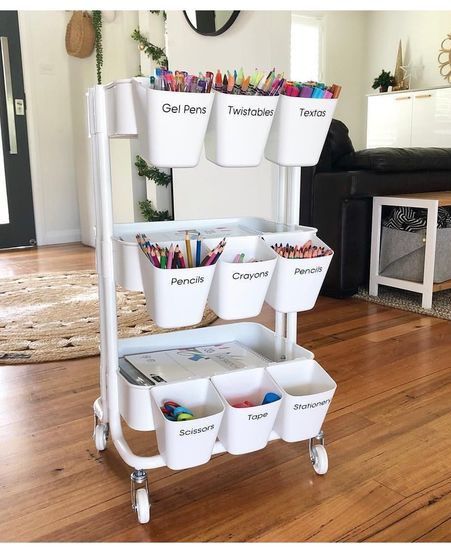 40 Of The Best Craft Storage Ideas for Kids Small Space Storage Bedroom, Bedroom Storage For Small Rooms, Storage Hacks Bedroom, Small Playroom, Zimmer Diy, Diy Bedroom Storage, Catholic Homeschool, Storage Bench Bedroom, Organizational Ideas