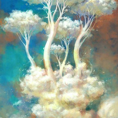 ArtStation - Artworks Artist Reference, Painting Digital, Illustration Inspiration, Environmental Art, Pics Art, Tree Art, Fantasy Landscape, Tree Painting, Animation Art