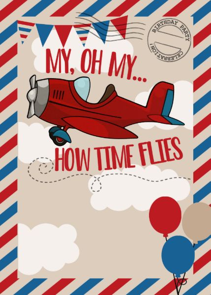 Time Flies Invitation, Aeroplane Birthday Party Ideas, Plane Birthday Theme, Pilot Birthday Party Ideas, Aeroplane Theme Birthday Party, Pilot Theme Birthday Party, Plane Theme Birthday Party, Airplane 2nd Birthday, Time Flies Birthday Party