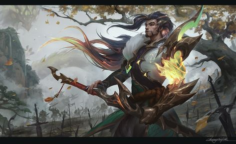 ArtStation - Dragonmancer Yasuo Splash art for League of Legends , Chengwei Pan Yasuo League, Splash Art, 8k Wallpaper, Riot Games, Lol League Of Legends, Wallpaper Pc, Live Wallpapers, League Of Legends, Concept Art