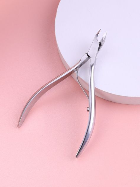 Silver  Collar  Stainless Steel  Nail Cuticle Embellished   Beauty Tools Professional Pedicure, Silver Nail, Cuticle Nipper, Steel Nail, Ingrown Toe Nail, Nail Cuticle, Pedicure Tools, Silver Nails, Nail Clippers