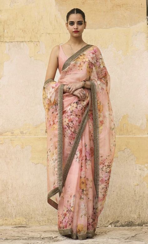 Sabyasachi Sarees Price, Sabyasachi Sarees, Floral Print Sarees, Saree Floral, Floral Saree, Wedding Sari, Ghagra Choli, Saree Trends, Desi Wedding