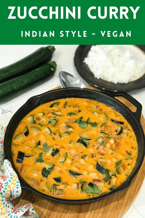 Yummy Zucchini Recipes, Wfpb Diet, Curry Indian, Low Calorie Vegetables, Indian Dinner, Ayurvedic Recipes, Vegan Zucchini, Healthy Zucchini, Patio Swing