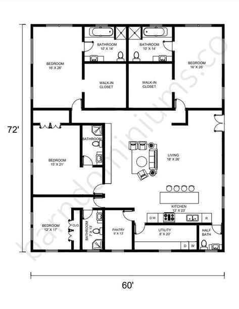 Homes With Two Master Suites, House Plan 2 Master Suites, Barndominium With 2 Master Suites, Barndominium With Inlaw Suite, 2 Master Suite House Plans, Dual Master Suite House Plans, Barndominium House Plans, Practical House, Detailed House