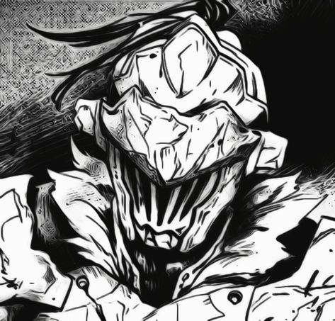 Goblin Slayer, Manga Icon, Anime Character, Black And White, Anime, White, Black