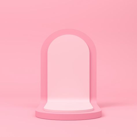 Abstract background, mock up scene for p... | Premium Photo #Freepik #photo #background #geometric #pink #shapes Podium Background, Geometry Shape, 3d Background, Product Display, Pink Abstract, Everything Pink, Ads Creative, Christmas Background, 3d Rendering