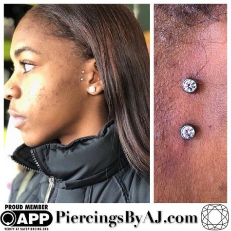 Sideburn Piercing, Anatometal Jewelry, Surface Piercing, Conch Piercing, Body Modifications, Piercing Tattoo, Body Mods, Conch, Piercing Jewelry