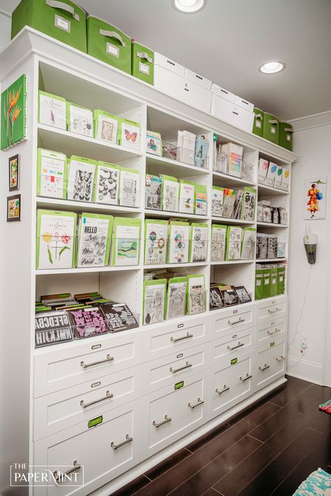 PaperMint Storage Series - Stamps and Dies Edition Craft Studio Organization, Sewing Studios, Craft Room Organisation, 10 000 Followers, No Make Up, Ikea Crafts, Instagram Follower, Scrapbook Organization, Stamp Storage