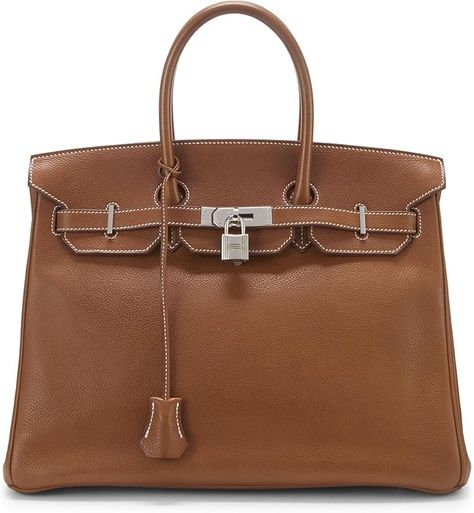 Amazon.com: Hermès, Pre-Loved Fauve Barenia Birkin 35, Fauve : Luxury Stores Barenia Birkin, Luxury Store