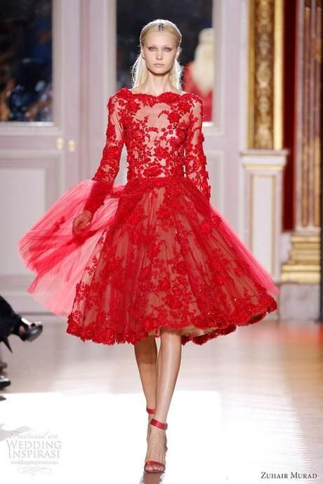 Thursday Fashion Blog: Valentine's Day Wedding Dress Red Lace Dress Short, Mexico Clothes, Zuhair Murad Haute Couture, Violet Dress, Red Lace Dress, Couture Wedding, Famous Fashion, Zuhair Murad, Gorgeous Gowns