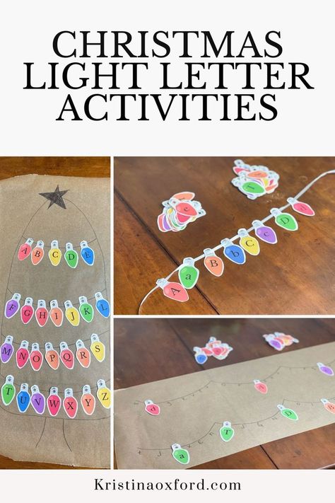 Preschool Christmas Literacy Activities, Jesus Preschool Activities, Letter Activities Kindergarten, Christmas Literacy Centers, Christmas Literacy Activities, Kindergarten Christmas Activities, Christmas Literacy, Letter Sound Recognition, Activity For Kindergarten