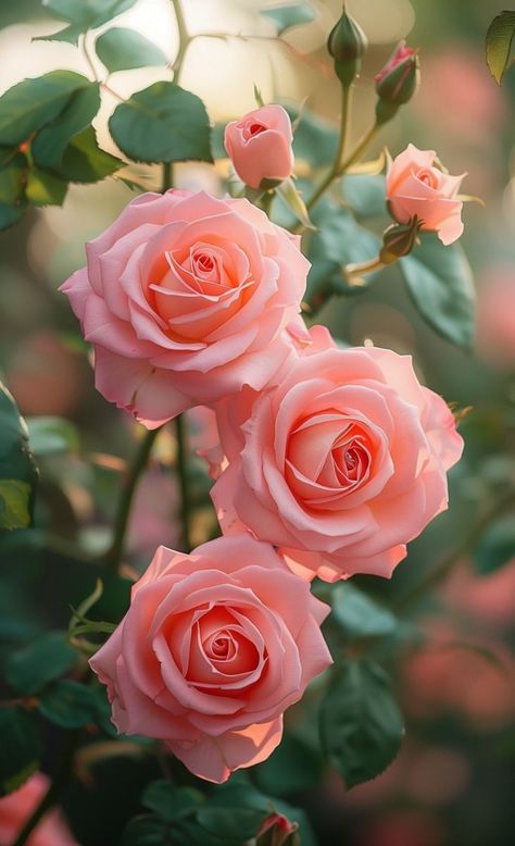 Green Blurred Background, Beauty And The Beast Flower, Pink Roses Wallpaper, Pretty Flowers Photography, Quotes Flower, Mobile Phone Wallpaper, Rose Belle, Very Beautiful Flowers, Rose Flower Pictures