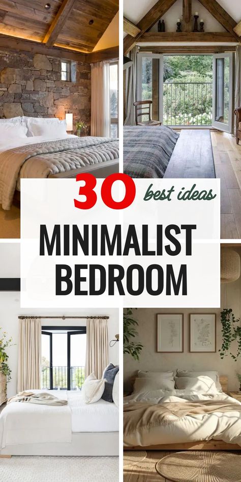 Discover the elegance of minimalist bedrooms with these 30 unique design ideas. From effective space organizing to choosing the right color schemes and decorations, see how minimalist aesthetics can enhance your bedroom project. 10 X 11 Bedroom Layout Ideas, Small Bedroom Ideas Minimalist, Bedroom Ideas Minimalist, Minimalist Bedroom Cozy, Minimalist Bedrooms, Bedroom Neutral, Scandi Bedroom, Minimalist Bedroom Ideas, Cozy Bedroom Design