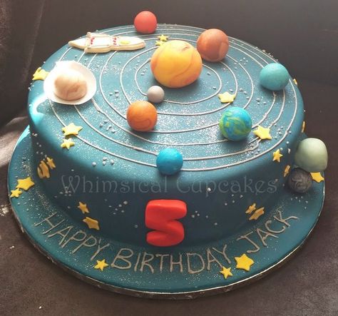 Galaxy Cakes, Space Party Food, Space Cakes, Solar System Cake, Space Themed Party, Planet Birthday, Rocket Cake, Planet Cake, Galaxy Party