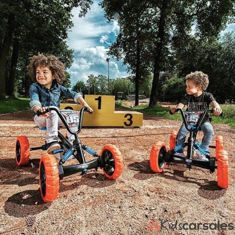 READY... SET... RACE! 🏁 How much fun do these BERG Pedal Powered Go Karts Look! Who wants to race? http://ow.ly/wZQt30bIFeM  #KidsCarSales  #BERGgokart  #Pedalgokarts  #kidscars  #rideoncars #kidstoysonline #kidstoys  #toys #toysforkids #outsideplay #playoutside #kidsofinstagram Orange Wheels, Mini Monster, Go Carts, Davidson Bike, Pedal Power, Road Design, Toddler Age, Flat Tire, Ride On Toys