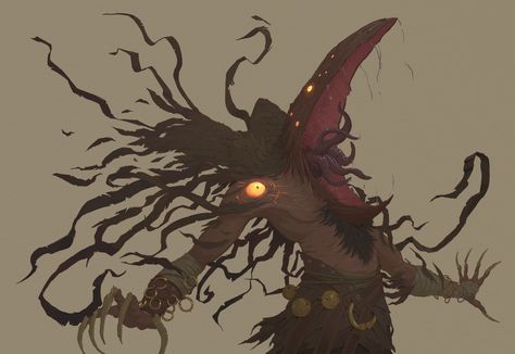 Bird Demon, Monsters Rpg, Lovecraftian Horror, Dark Creatures, Cosmic Horror, 다크 판타지, Monster Concept Art, Demon Art, Riot Games