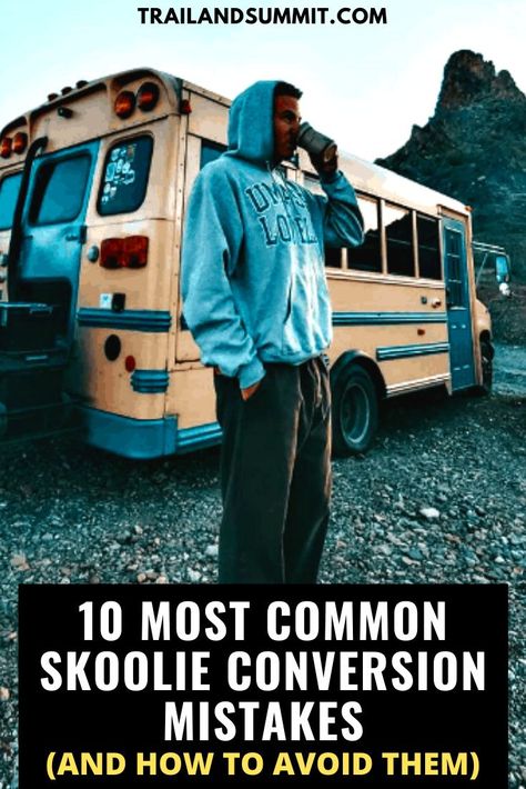 Converting a skoolie can be a daunting process, but after building a bus of my own and talking to hundreds of other bus and van dwellers on the road, I’ve compiled a list of the most common skoolie conversion mistakes that people make, and why and how to avoid them. #skoolie #schoolbus #busconversion Cheap Bus Conversion, Diy Bus Makeover, Skoolie Conversion Interiors, Skokie Conversion, Diy Skoolie Conversion, School Bus Camper Conversion, Skoolie Conversion Ideas, Small Skoolie Conversion, Skoolie Ceiling Ideas