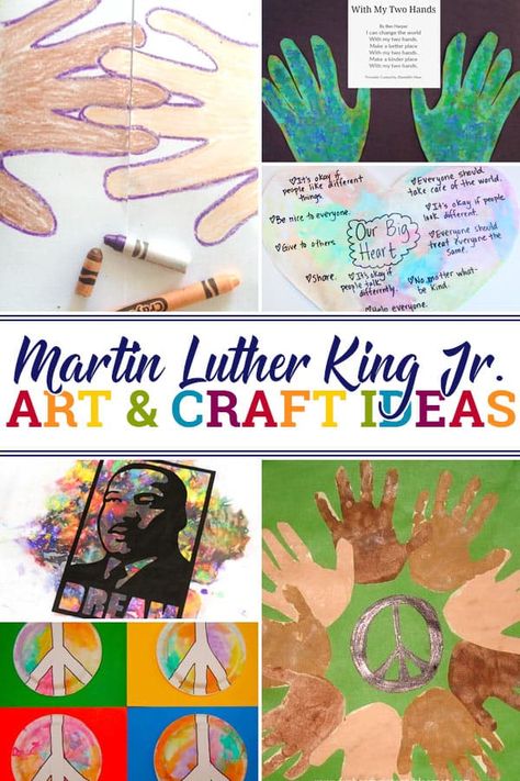 Kindergarten Mlk Craft, Mlk Kids Craft, Martin Luter King Crafts For Kids, Martin Luther King Crafts For Kids, Martin Luther King Jr Art For Kids, Martin Luther King Jr Bulletin Board Ideas, Mlk Projects For Kids, Martin Luther King Crafts For Toddlers, Mlk Crafts For Toddlers