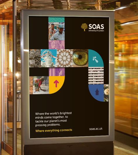 Soas University Of London, Graphic Design University, Poster Text, University Of London, Store Concept, London Poster, Graph Design, Anniversary Logo, Brochure Layout