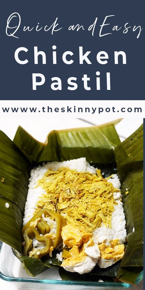 If you love exploring different cuisines, you're in for a treat with this chicken pastil recipe. Chicken Pastil is a dish from the beautiful region of Mindanao in the Philippines, and I am replicating it here in the USA. Chicken Pastil Recipe Filipino, Pantry Challenge, Meal Planning Menus, Rice Varieties, Filipino Cuisine, Recipe Page, Filipino Dishes, Pinoy Food, Favorite Appetizers