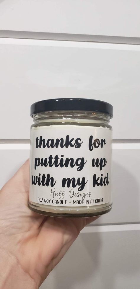 Babysitter Thank You Gifts, Teacher Candle, Daycare Gifts, Cheap Teacher Gifts, Babysitter Gifts, Small Thank You Gift, Paraffin Wax Candles, Educator Gifts, Daycare Teacher