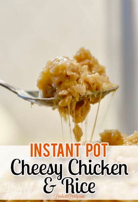 This Instant Pot Cheesy Chicken and Rice uses ingredients like cream of chicken soup and cheddar cheese to make a simple, crowd-pleasing weeknight dinner that even kids love! Cheesy Chicken And Rice, Rice Instant Pot, Chicken Rice Recipe, Rice Video, Cheesy Chicken Rice, Instant Pot Freezer Meals, Electric Pressure Cooker Recipes, Instant Pot Soup Recipes, Asian Inspired Dishes