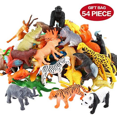 Farm Animal Toys, Animal Learning, Animal Action, Boy Party Favors, Toy Animals, Vinyl Plastic, Toy Playset, Animals Toys, Jungle Animal