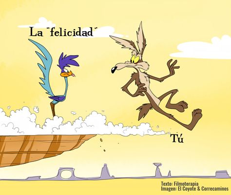 Cuando nunca alcanzamos la "felicidad" (la metáfora del coyote y el correcaminos) - FILMOTERAPIA Wile E Coyote, Meme Maker, Merrie Melodies, Looney Tunes Characters, Looney Tunes Cartoons, Girls Heart, Morning Cartoon, Saturday Morning Cartoons, Meeting Place