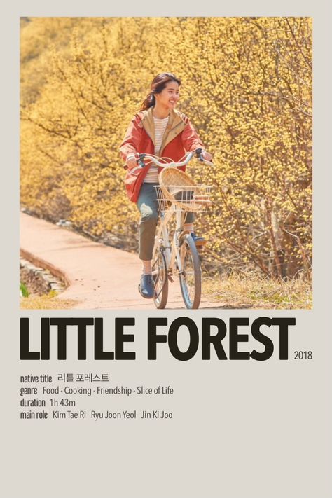 Little Forest Movie Aesthetic, Little Forest Movie, Into The Forest Movie, Film Recommendations, Movies To Watch Teenagers, Little Forest, New Movies To Watch, Film Posters Minimalist, Inspirational Movies