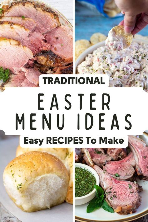 Traditional Easter Dinner, Easter Dinners, Easter Side Dishes Recipes, Peeps Recipes, Easter Dinner Menus, Easter Side Dishes, Recipes For The Whole Family, Easter Appetizers, Easter Dishes