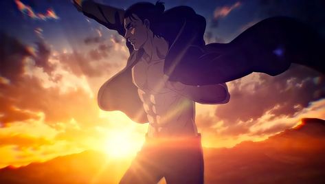 Guides (2021) Eren Gif, Aot Eren, Superhero Stories, Humanoid Creatures, The Power Of Music, Eren Yeager, Banner Gif, Netflix Streaming, Eren Jaeger