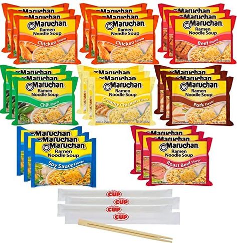 Egg In Ramen Noodles, Beef Ramen Noodle Recipes, Types Of Ramen, Maruchan Ramen Noodles, Ramen Flavors, Maruchan Ramen, Cup Ramen, Delicious Ramen, Ramen Noodle Salad